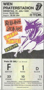 The Rolling Stones – Vienna (Praterstadion)(31.07.1990) Ticket © Alex Melomane