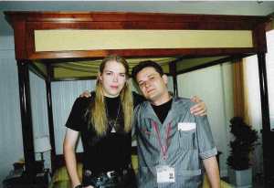 Eicca Toppinen (Apocalyptica)  with Alex Melomane (Cologne - 2000)